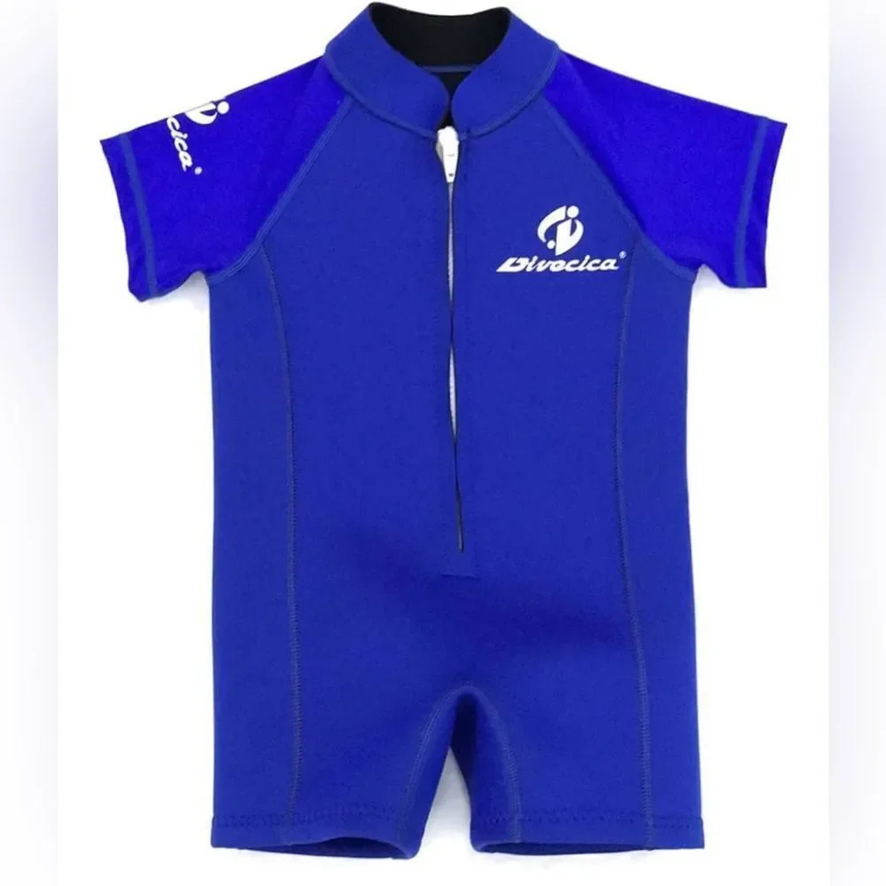 Divecica Neoprene Rubber Wetsuit for Baby Infant Toddler Medium
